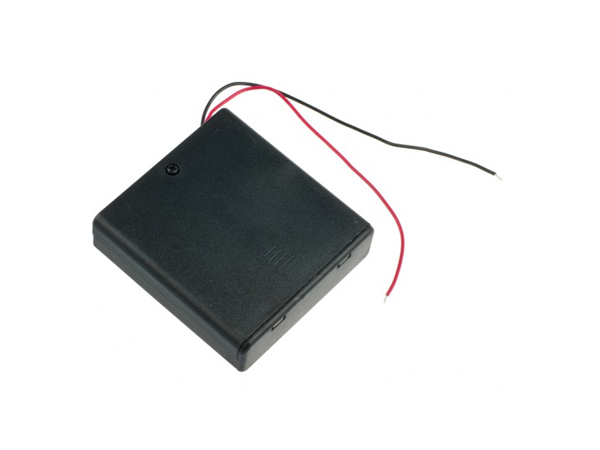 4xAA battery holder(square with cover) [FIT0080]