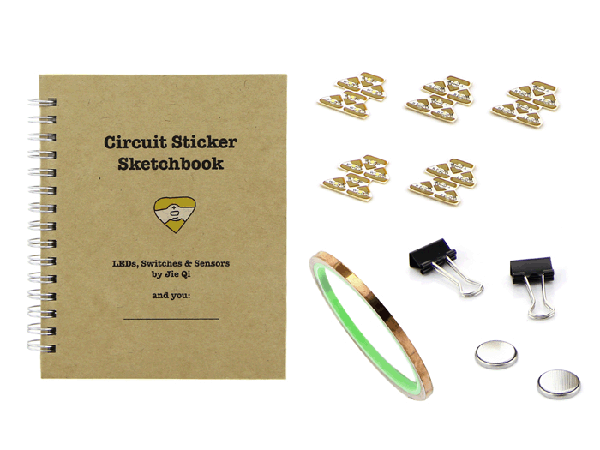 디바이스마트,MCU보드/전자키트 > 교육용키트/로봇 > 교육용키트 > 전기/전자/회로,Seeedstudio,Circuit Sticker Starter Kit – Peel-and-stick Electronics for Crafting Circuits [110060028],복잡한 기계 장치, 프로그래밍 스킬이 필요 없는 전자 스티커 키트 발광, 감지, 상호작용가능한 프로젝트 구현 가능