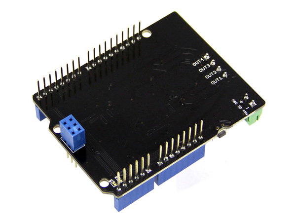 디바이스마트,오픈소스/코딩교육 > 아두이노 > 아두이노 호환쉴드,Seeedstudio,4A Motor Shield [105030004],아두 이노 / Seeeduino 보드와 함께 두 개의 DC 모터 구동 가능