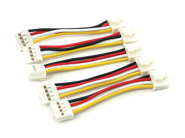 Grove - Universal 4 Pin Buckled 5cm Cable (5 PCS Pack) [110990036]