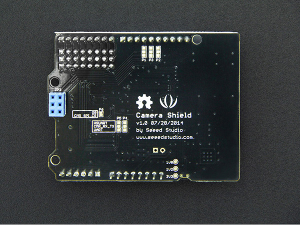 디바이스마트,오픈소스/코딩교육 > 아두이노 > 아두이노 호환쉴드,Seeedstudio,Camera Shield [103990057],High Speed Serial Bus Control: UART/SPI.  Integrated MicroSD card Interface.