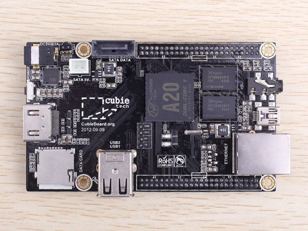 디바이스마트,MCU보드/전자키트 > 프로세서/개발보드 > 기타 MCU,Seeedstudio,큐비보드 Cubieboard A20 Dual-Card Version [102990157],큐비보드2(cubieboard2, A20) 듀얼 카드 버전