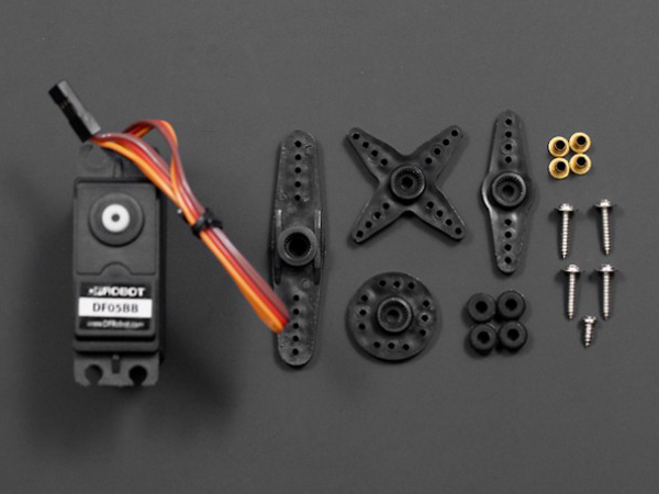 디바이스마트,기계/제어/로봇/모터 > 모터류 > 서보모터 > 아날로그 서보모터,DFROBOT,DF15RMG 틸트 키트 (20kg) [SER0030],서보모터 및 브라켓등 포함, Rotation angle range: 170° Stall torque:19.3kg.cm（7.4v）