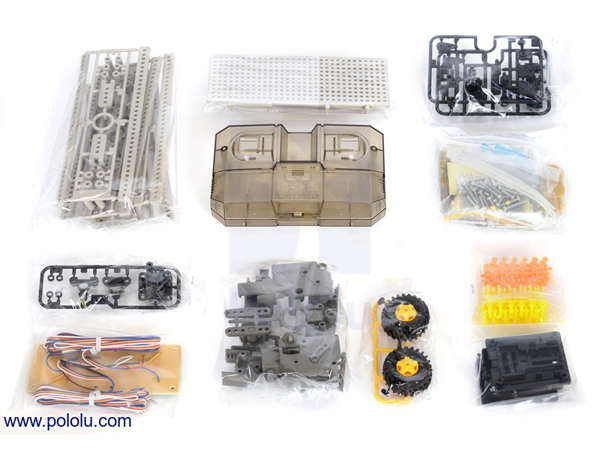 디바이스마트,기계/제어/로봇/모터 > 교육/취미로봇 > 교육용로봇 키트 > 초급 로봇키트,Pololu,Tamiya 70162 Remote Control Construction Set (tire type) #2388,원격 조종 섀시(탁구공을 집는 등의 작동을 합니다). 기어와 결합/연결에 대한 기초를 배우는 데 아주 좋은 교육용 키트입니다.