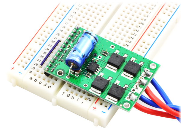 디바이스마트,기계/제어/로봇/모터 > 모터드라이버 > DC모터 드라이버 > 500W 이상 DC모터 드라이버,Pololu,Pololu High-Power Motor Driver 36v20 CS #1457,MOSFET H-bridge motor driver. 5.5 ~ 50 V / 20 A