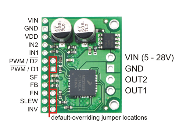 디바이스마트,기계/제어/로봇/모터 > 모터드라이버 > DC모터 드라이버 > 100W 이하 DC모터 드라이버,Pololu,MC33926 Motor Driver Carrier #1212,1채널 MC33926 모터드라이버 5 ~ 28 V / 3 A (최대 5 A)
