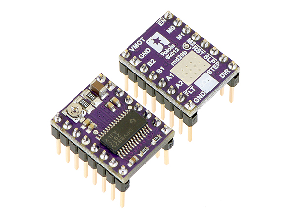 디바이스마트,기계/제어/로봇/모터 > 모터드라이버 > 스텝모터 드라이버 > 바이폴라 스텝모터 드라이버,Pololu,DRV8825 Stepper Motor Driver Carrier, High Current #2133,DRV8825 모터드라이버 breakout board. 8 ~ 45V / 1.5A. (Full step ~ 1/32 step, 총 6 step). 기본 버전에 비해 고전류 제품입니다.