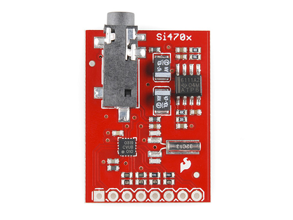 디바이스마트,MCU보드/전자키트 > 전원/신호/저장/응용 > AM/FM라디오,SparkFun,SparkFun FM Tuner Evaluation Board - Si4703 [WRL-12938],Si4703 & TPA6111A2 / Worldwide FM band support (76–108 MHz) / 3.5mm audio jack / 150-mW Stereo Output