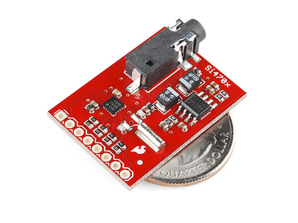 디바이스마트,MCU보드/전자키트 > 전원/신호/저장/응용 > AM/FM라디오,SparkFun,SparkFun FM Tuner Evaluation Board - Si4703 [WRL-12938],Si4703 & TPA6111A2 / Worldwide FM band support (76–108 MHz) / 3.5mm audio jack / 150-mW Stereo Output