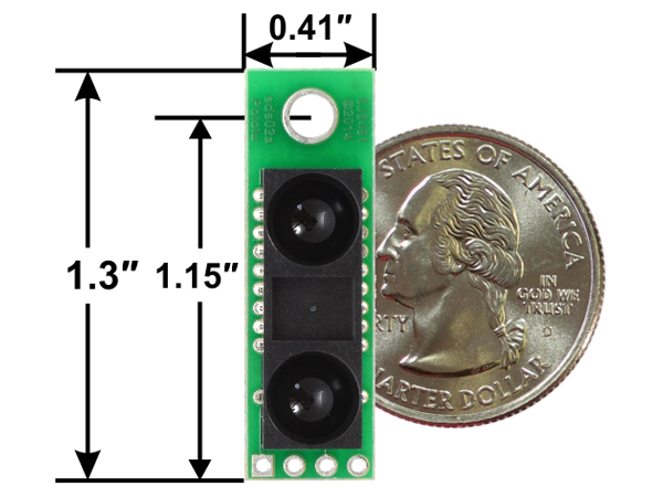 디바이스마트,MCU보드/전자키트 > 센서모듈 > 라이다/거리/초음파/라인 > 거리/근접센서,Pololu,Pololu Carrier with Sharp GP2Y0A60SZLF Analog Distance Sensor 10-150cm, 3V #2476,측정 범위 10cm ~ 150cm. 60Hz. 2.7 ~ 3.6V(3V 버전). (핀헤더 포함)