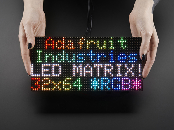 디바이스마트,LED/LCD > FND/도트매트릭스 > 도트매트릭스 > 기타 도트매트릭스,Adafruit,64x32 RGB LED Matrix - 4mm pitch [ada-2278],배열 : 64x32 / 사이즈 : 255x127x15mm / 전압 : 5V / 픽셀 : 2048 / 색상 : RGB