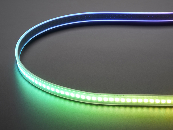 디바이스마트,LED/LCD > LED 인테리어조명 > LED 스트립,Adafruit,Adafruit DotStar Digital LED Strip - White 144 LED/m - 0.5 Meter - WHITE [ada-2329],5050 사이즈 DotStar LED / 72LED, 0.5m / white flex PCB / 24-bit color / 이어 붙이거나 자를 수 있습니다 / 5 VDC 전원 사용( 5V/4A 사용 : 최대 1m, 5V/10A 사용 : 최대 2m ) / 너비 : 13mm, 두께 : 4mm / Pixel pitch: 7mm