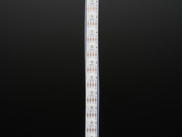 디바이스마트,LED/LCD > LED 인테리어조명 > LED 스트립,Adafruit,Adafruit DotStar Digital LED Strip - White 60 LED - Per Meter - WHITE [ada-2559],5050 사이즈 DotStar LED / 60LED, 1m / white flex PCB / 24-bit color / 이어 붙이거나 자를 수 있습니다 / 5 VDC 전원 사용( 5V/4A 사용 : 최대 1m, 5V/10A 사용 : 최대 2m ) / 너비 : 13mm, 두께 : 4mm / Pixel pitch: 16.65mm