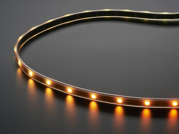 디바이스마트,LED/LCD > LED 인테리어조명 > LED 스트립,Adafruit,Adafruit DotStar Digital LED Strip - Black 30 LED - Per Meter - BLACK [ada-2578],5050 사이즈 DotStar LED / 30LED, 1m / black flex PCB / 24-bit color / 이어 붙이거나 자를 수 있습니다 / 5 VDC 전원 사용( 5V/4A 사용 : 최대 1m, 5V/10A 사용 : 최대 2m ) / 너비 : 13mm, 두께 : 4mm / Pixel pitch: 33.3mm