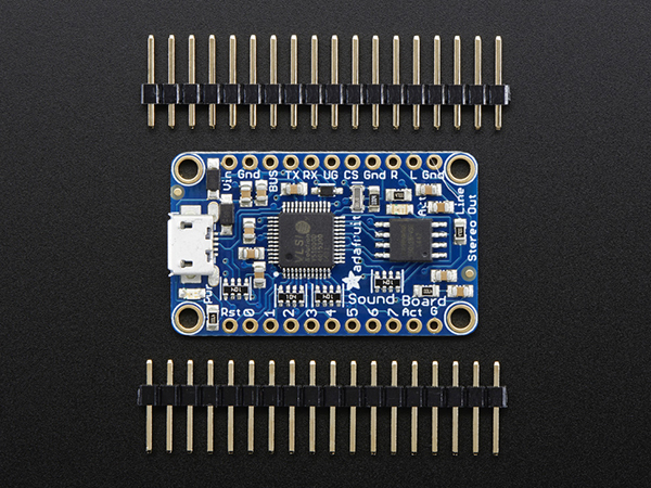 디바이스마트,MCU보드/전자키트 > 음악/앰프/녹음 > 기타,Adafruit,Adafruit Audio FX Mini Sound Board - WAV/OGG Trigger 16MB Flash [ada-2341],아두이노, 기타 마이크로컨트롤러가 필요하지 않은 사운드보드! / 3.8cm x 2.3cm / 16MB (최대 약 15분 재생 가능) / WAV, OGG / 8 Triggers