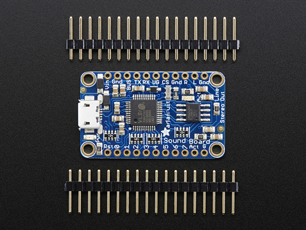 디바이스마트,MCU보드/전자키트 > 음악/앰프/녹음 > 기타,Adafruit,Adafruit Audio FX Mini Sound Board - WAV/OGG Trigger - 2MB Flash [ada-2342],아두이노, 기타 마이크로컨트롤러가 필요하지 않은 사운드보드! / 3.8cm x 2.3cm / 2MB (최대 약 2분 재생 가능) / WAV, OGG / 8 Triggers