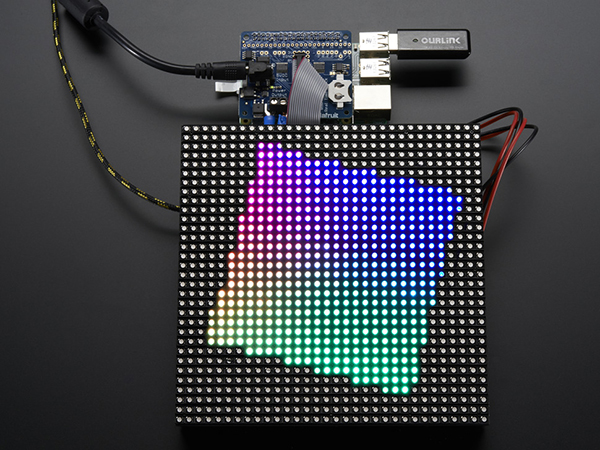 Adafruit RGB Matrix HAT + RTC for Raspberry Pi - Mini Kit [ada-2345]