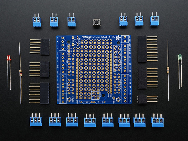 디바이스마트,오픈소스/코딩교육 > 아두이노 > 아두이노 호환쉴드,Adafruit,Proto-Screwshield (Wingshield) R3 Kit for Arduino [ada-196],아두이노 호환 / 프로토타입 실드 / 66mm x 73mm x 10mm / 35g