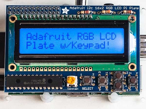디바이스마트,LED/LCD > LCD 캐릭터/그래픽 > 캐릭터 LCD,Adafruit,Adafruit RGB Positive 16x2 LCD+Keypad Kit for Raspberry Pi [ada-1109],16x2 RGB POSITIVE LCD LCD / 55.88 x 85.09 mm / Plug and play / I2C 핀만 사용 / 완제품이 아닌, 키트형태의 구성입니다.(조립 필요)