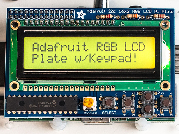 디바이스마트,LED/LCD > LCD 캐릭터/그래픽 > 캐릭터 LCD,Adafruit,Adafruit RGB Positive 16x2 LCD+Keypad Kit for Raspberry Pi [ada-1109],16x2 RGB POSITIVE LCD LCD / 55.88 x 85.09 mm / Plug and play / I2C 핀만 사용 / 완제품이 아닌, 키트형태의 구성입니다.(조립 필요)