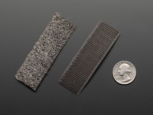 디바이스마트,MCU보드/전자키트 > 전원/신호/저장/응용 > 웨어러블 > 전도성실/직물/펜,Adafruit,Conductive Hook & Loop Tape (Velcro) - 3' long [ada-1324],전도성 벨크로 (일명 찍찍이) / 은으로 코팅되어있어 전도성이 높습니다. / 원래 정전기 방지용 옷에 유용하게 쓰이는 물질이나, 웨어러블 어플리케이션에도 아주 잘 맞습니다. / 약 3인치 길이