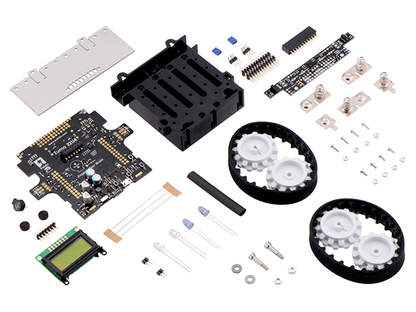 디바이스마트,기계/제어/로봇/모터 > 교육/취미로봇 > 교육용로봇 키트 > 중급 로봇키트,Pololu,Zumo 32U4 Robot Kit (No Motors) #3124,아두이노 호환(ATmega32U4 MCU 기반), 작은 사이즈(10cm x 10cm)의 다목적 로봇입니다. 이 키트는 완성에 필요한 거의 모든 부품들을 포함(모터드라이버, LCD, 엔코더, 센서 등)하고 있습니다. (2개의 micro metal gearmoter, AA 사이즈 배터리 4개는 미포함, 별매)