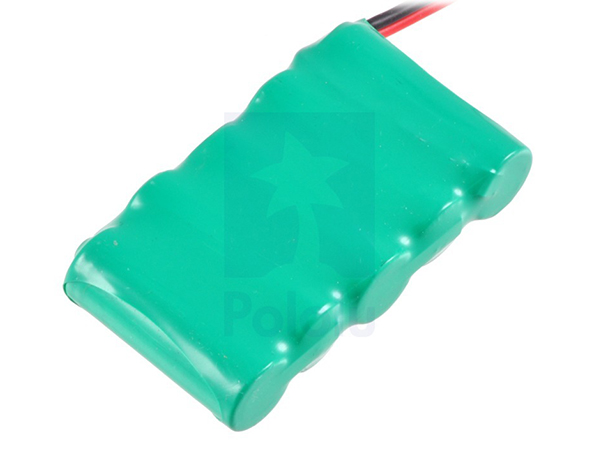 Rechargeable NiMH Battery Pack: 6.0 V, 350 mAh, 5x1 2/3-AAA Cells, JR Connector #2243