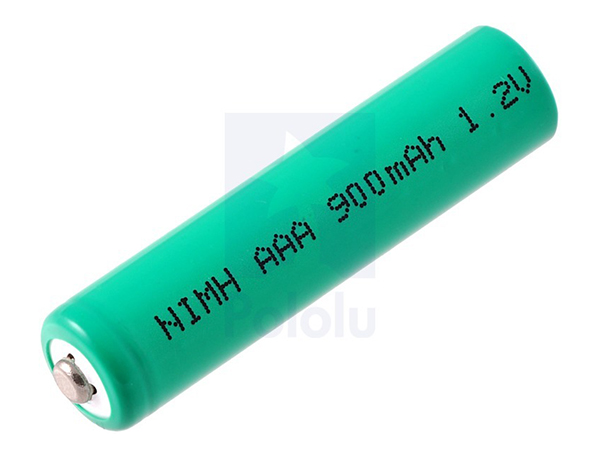 Rechargeable NiMH AAA Battery: 1.2 V, 900 mAh, 1 cell #1002