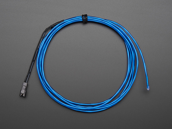 디바이스마트,LED/LCD > LED 관련 상품 > EL Wire/tape/sheet,Adafruit,EL wire starter pack - Blue 2.5 meter [ada-583],2.5 M 고휘도 EL Wire !! / EL 인버터, 히트싱크, 구리테이프, 폼테이프 포함(배터리 별매) / Blue