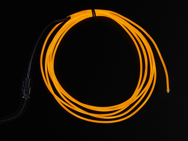 EL wire starter pack - Orange 2.5 meter [ada-586]