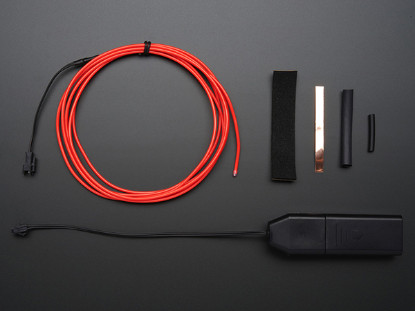 디바이스마트,LED/LCD > LED 관련 상품 > EL Wire/tape/sheet,Adafruit,EL wire starter pack - Pink 2.5 meter [ada-588],2.5 M 고휘도 EL Wire !! / EL 인버터, 히트싱크, 구리테이프, 폼테이프 포함(배터리 별매) / Pink