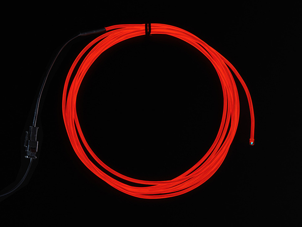 EL wire starter pack - Red 2.5 meter [ada-587]