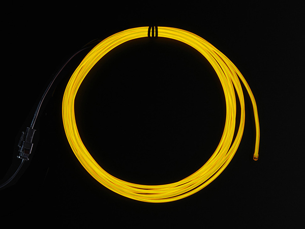 EL wire starter pack - Yellow 2.5 meter [ada-585]