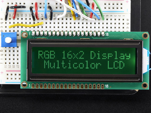 디바이스마트,LED/LCD > LCD 캐릭터/그래픽 > 캐릭터 LCD,Adafruit,RGB backlight negative LCD 16x2 + extras - RGB on black [ada-399],16x2 LCD / Full-Color RGB(빨강, 초록, 파랑, 분홍, 흰색, 보라, 노랑, 연두 등) 캐릭터 LCD - 어두운(검은) 배경 / 기본 세팅은 검은배경에 빨간 글씨입니다.