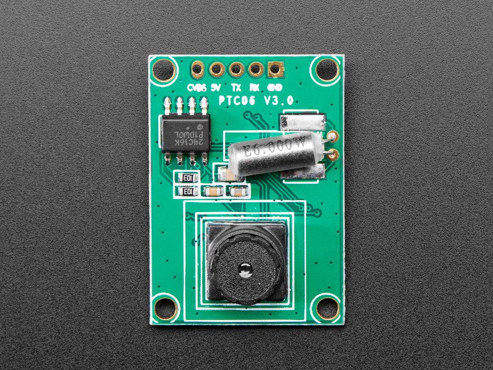 디바이스마트,MCU보드/전자키트 > 카메라/비디오 > 일반카메라,Adafruit,Miniature TTL Serial JPEG Camera with NTSC Video [ada-1386],초소형 사이즈 카메라 모듈! 크기 : 20mm x 28mm / CMOS 1/4 inch / CMOS Pixels: 30M / Pixel size: 5.6um*5.6um / Output format: Standard JPEG / 640*480 30fps / 3.3V TTL