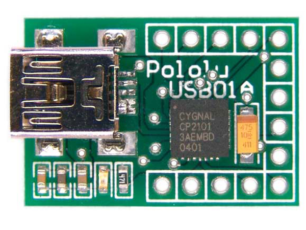 디바이스마트,MCU보드/전자키트 > 개발용 장비 > USB/RS232/RS485 컨버터,Pololu,Pololu USB-to-Serial Adapter #391,Pololu USB-to-serial adapter 는 마이크로컨트롤러를 활용한 프로젝트를 PC와 쉽게 연결할 수 있도록 해줍니다. RS232-TTL 레벨컨버터 없이 마이크로컨트롤러에 연결할 수 있습니다. / USB 2.0 호환