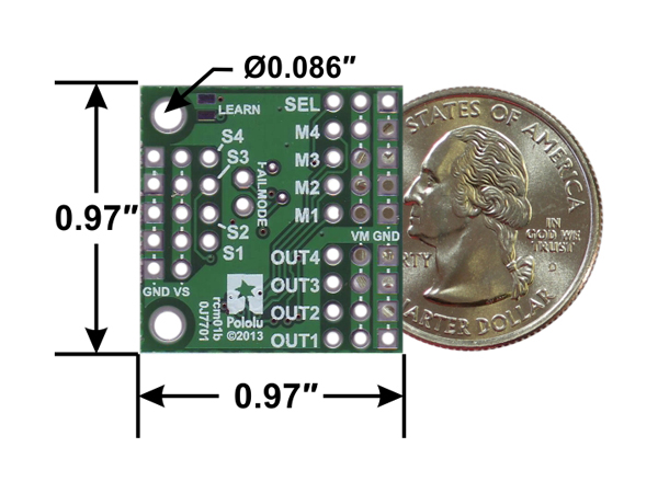 디바이스마트,기계/제어/로봇/모터 > 모터드라이버 > 서보모터 드라이버,Pololu,Pololu 4-Channel RC Servo Multiplexer (Assembled) #2806,4채널 RC 멀티플렉서는 2개의 독립적인 신호 사이에서 쉽게 전환할 수 있도록 해줍니다.