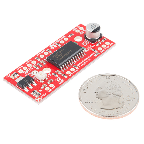 디바이스마트,MCU보드/전자키트 > 버튼/스위치/제어/RTC > 모터/모터컨트롤,SparkFun,EasyDriver - Stepper Motor Driver [ROB-12779],디지털 출력 0~5V 펄스 범위의 스텝모터용 컨트롤 드라이버