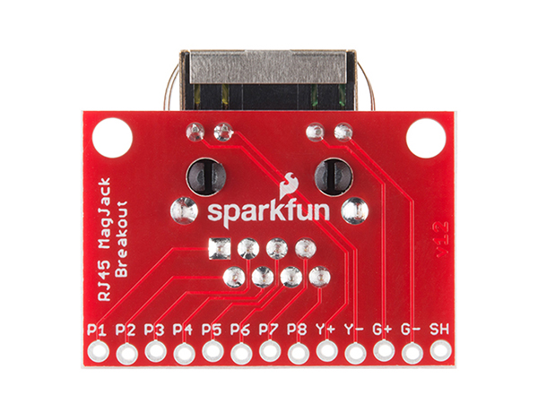디바이스마트,MCU보드/전자키트 > 통신/네트워크 > 이더넷/PoE(Power over Ethernet),SparkFun,SparkFun RJ45 MagJack Breakout [BOB-13021],브레드보드에 이더넷 포트를 장착할 수 있도록 해줍니다.