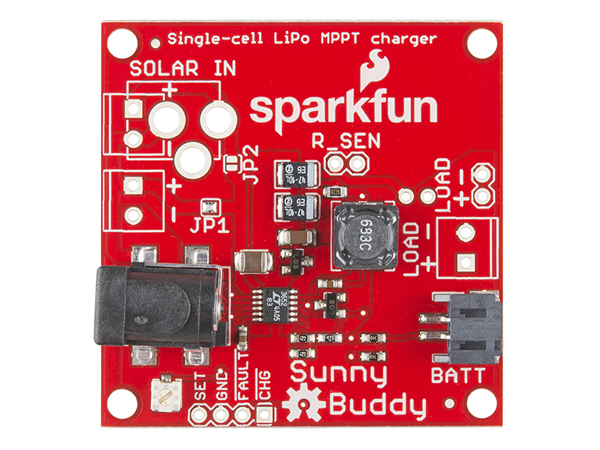 디바이스마트,MCU보드/전자키트 > 전원/신호/저장/응용 > 태양열/태양추적,SparkFun,SparkFun Sunny Buddy - MPPT Solar Charger [PRT-12885],솔라패널을 통한 리튬폴리머 배터리 충전용 키트