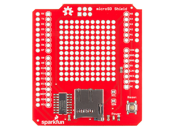 디바이스마트,오픈소스/코딩교육 > 아두이노 > 아두이노 호환쉴드,SparkFun,SparkFun microSD Shield [DEV-12761],아두이노에 microSD를 장착할 수 있도록 해주는 실드입니다.