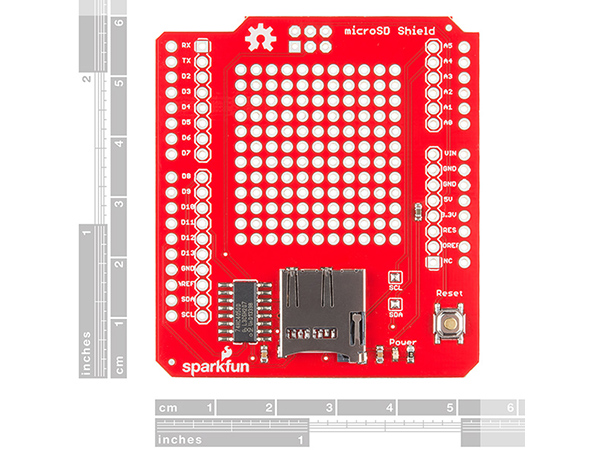 디바이스마트,오픈소스/코딩교육 > 아두이노 > 아두이노 호환쉴드,SparkFun,SparkFun microSD Shield [DEV-12761],아두이노에 microSD를 장착할 수 있도록 해주는 실드입니다.