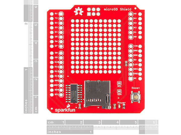 디바이스마트,오픈소스/코딩교육 > 아두이노 > 호환쉴드,SparkFun,SparkFun microSD Shield [DEV-12761],아두이노에 microSD를 장착할 수 있도록 해주는 실드입니다.