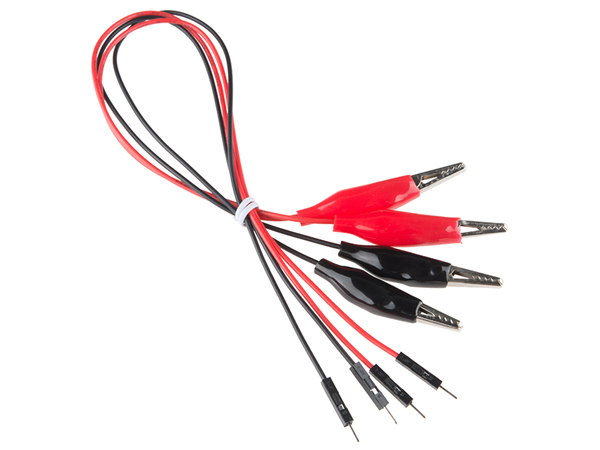 Alligator Clip with Pigtail (4 Pack) [CAB-13191]