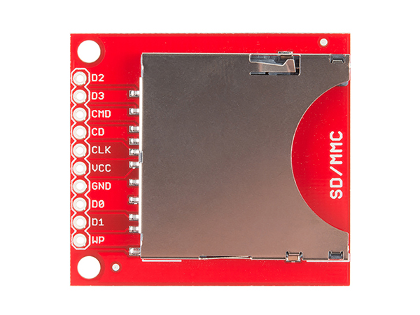 디바이스마트,MCU보드/전자키트 > 전원/신호/저장/응용 > SD/TF/메모리,SparkFun,SparkFun SD/MMC Card Breakout [BOB-12941],SD and MMC memory 를 활용할 수 있는 모듈