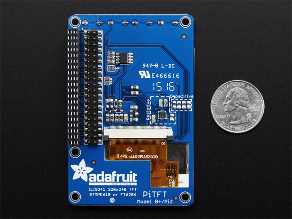 디바이스마트,오픈소스/코딩교육 > 라즈베리파이 > 라즈베리파이 디스플레이,Adafruit,PiTFT Plus 320x240 2.8' TFT + Resistive Touchscreen - Pi 2 and Model A+ / B+ [ada-2298],Pi Model A+, B+, or Pi 2 호환 / 2.8 inch display with 320x240 / resistive touch overlay / high speed SPI interface / 엔클로저 미포함