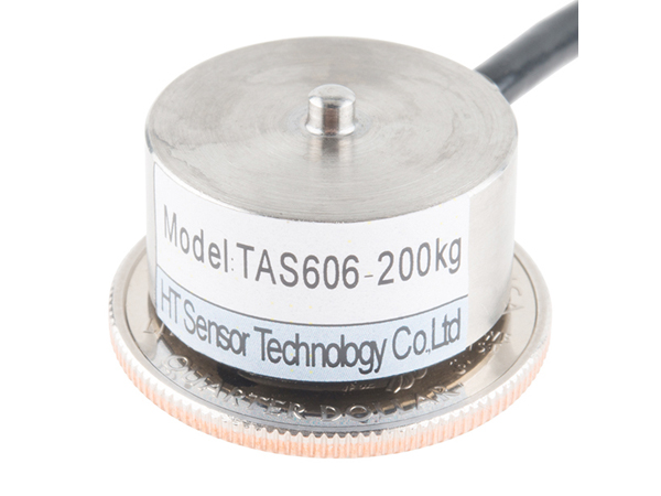 디바이스마트,계측기/측정공구 > 로드셀 > 기타,SparkFun,Load Cell - 200kg, Disc (TAS606) [SEN-13332],disc load cell(strain gauge) / up to a whopping 200kg of pressure (force) / 20mm x 11mm, 2000mm Wire