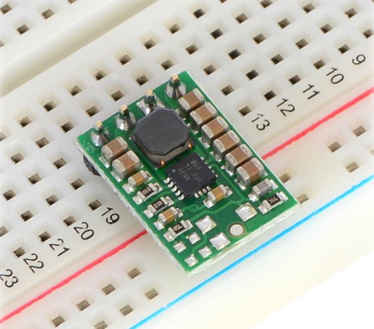 디바이스마트,전원/파워/배터리 > DC-DC 컨버터 모듈 > 승압·강하형 모듈(외장) > 비절연 스위칭 모듈,Pololu,Pololu 3.3V Step-Up/Step-Down Voltage Regulator S7V8F3 #2122,외장형 / 고정출력전압 / 1ch 출력 / 승압·강하형 비절연 스위칭 컨버터 / 입력전압 : 2.7V~11.8V / 출력전압 : 3.3V / 출력전류 : 1A / 변환효율 : 최대 90% / 입력단자 : 스루홀 / 출력단자 : 스루홀 / 패키지 : PCB