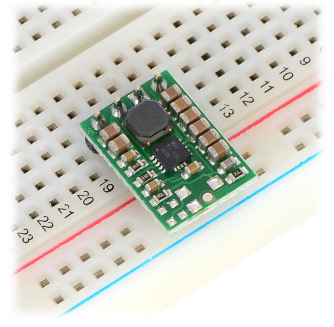 디바이스마트,전원/파워/배터리 > DC-DC 컨버터 모듈 > 승압·강하형 모듈(외장) > 비절연 스위칭 모듈,Pololu,Pololu 5V Step-Up/Step-Down Voltage Regulator S7V8F5 #2123,외장형 / 고정출력전압 / 1ch 출력 / 승압·강하형 비절연 스위칭 컨버터 / 입력전압 : 2.7V~11.8V / 출력전압 : 5V / 출력전류 : 1A / 변환효율 : 최대 90% / 입력단자 : 스루홀 / 출력단자 : 스루홀 / 패키지 : PCB
