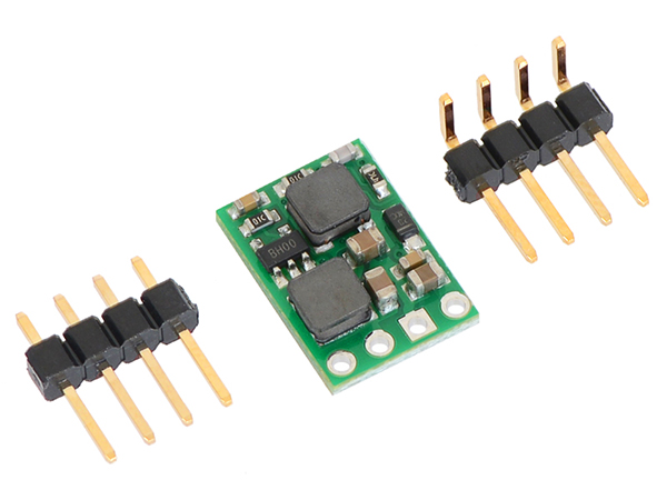 디바이스마트,전원/파워/배터리 > DC-DC 컨버터 모듈 > 강하형 모듈(외장) > 비절연 스위칭 모듈,Pololu,Pololu 5V Step-Up/Step-Down Voltage Regulator S10V4F5 #2121,외장형 / 고정출력전압 / 1ch 출력 / 강하형 비절연 스위칭 컨버터 / 입력전압 : 2.5V~18V / 출력전압 : 5V / 출력전류 : 400mA / 변환효율 : 70%~80% / 입력단자 : 스루홀 / 출력단자 : 스루홀 / 패키지 : PCB